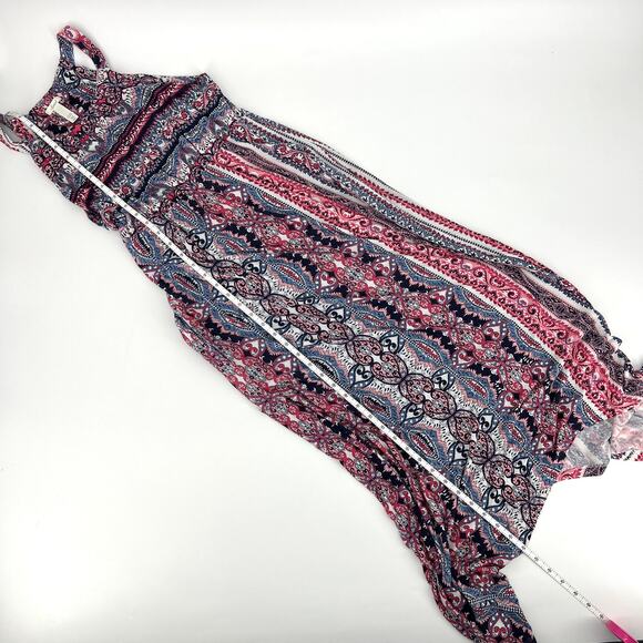 Soma Paisley Asymmetrical Shark Bite Hem Maxi Dress Size Small - Picture 7 of 9